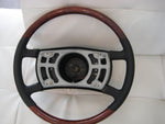 Mercedes Benz W107 SL/SLC Steering Wheel, Walnut Burl with Black Leather